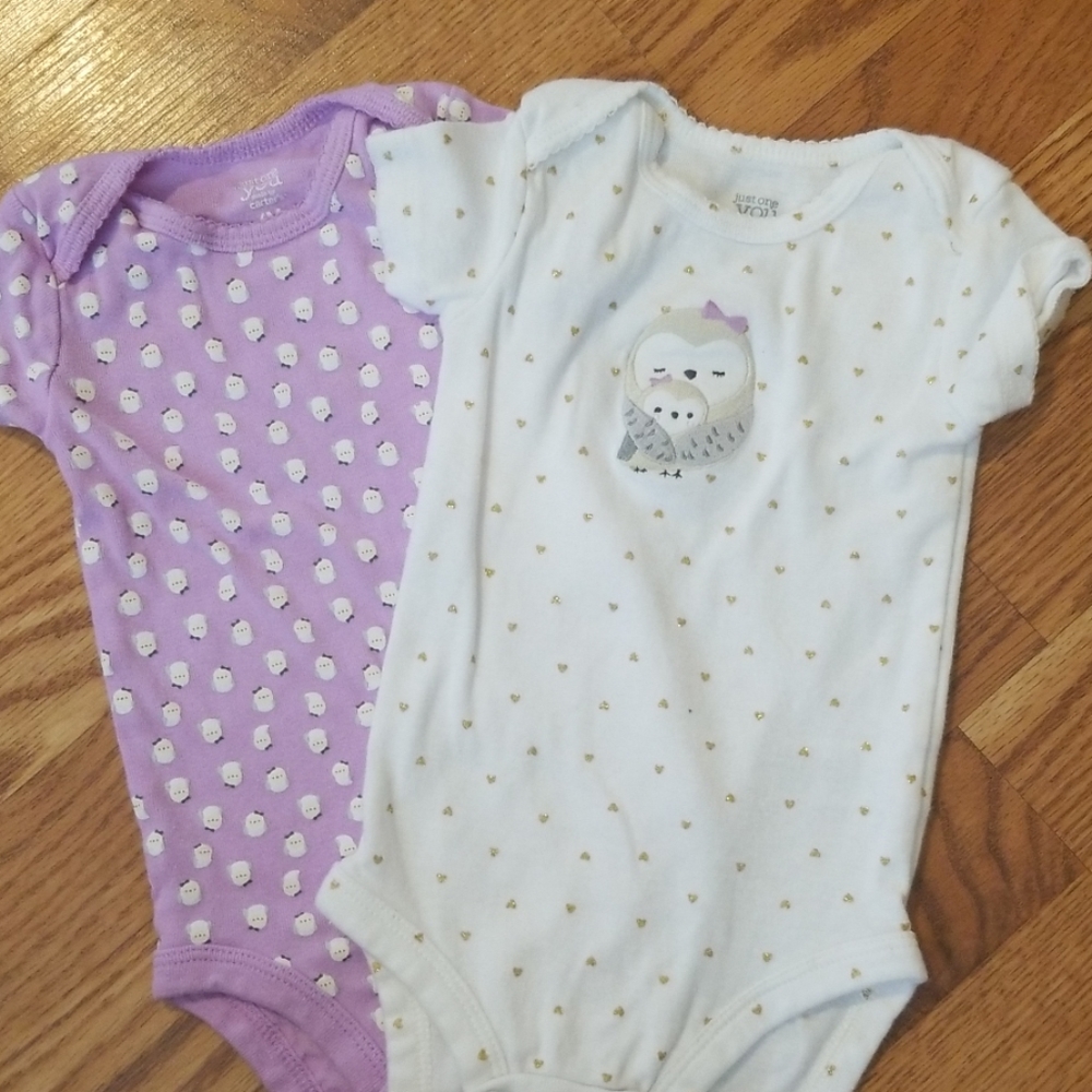 Bundle 2 Girls Owl Onesies